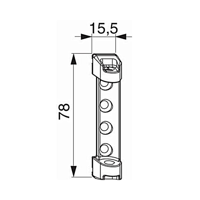 Maco Fenster Maco Scherenlager PVC mit 3 mm Positionszapfen 52480