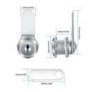 Markenlos Briefkasten Briefkastenschloss 16mm mit Schlüssel