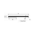 MK Menke Fenster MK Flachleiste 50 x 3/2mm Selbstklebend