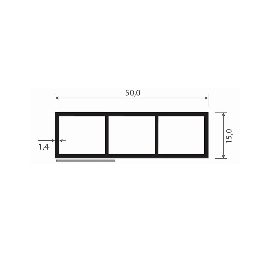MK Menke Fenster MK Kammerprofil 15/50mm Selbstklebend 078282