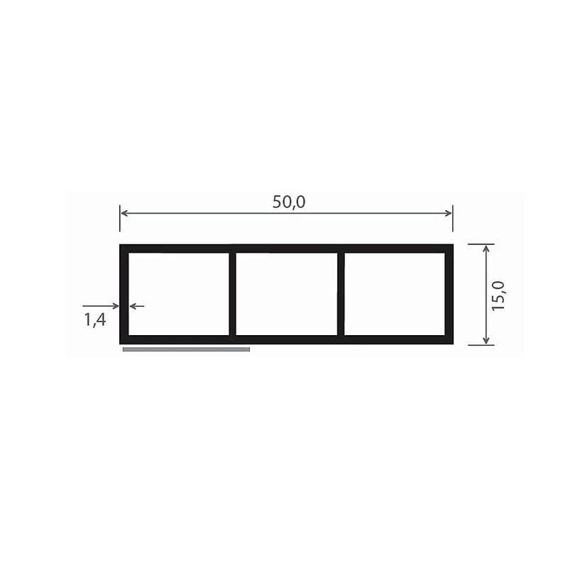 MK Menke Fenster MK Kammerprofil 15/50mm Selbstklebend 078282