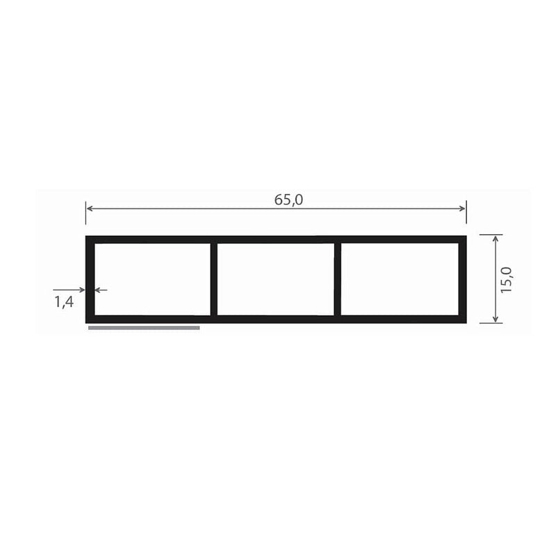 MK Menke Fenster MK Kammerprofil 15/65mm Selbstklebend 078289