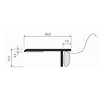 MK Menke Fenster MK PVC Dichtprofil 40/15mm mit Selbstklebung und Dichtband innen