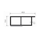 MK Menke Fenster MK Verkleidungsprofil 40/15mm Selbstklebend 078274