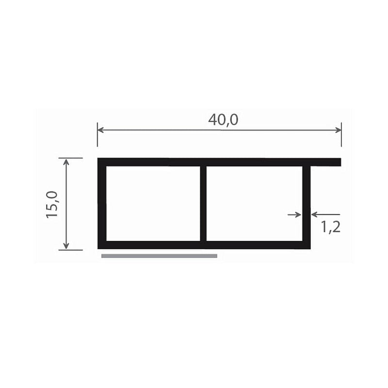 MK Menke Fenster MK Verkleidungsprofil 40/15mm Selbstklebend 078274