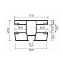 MK Menke Rolladen MK PVC-Doppelführungsschiene 939/B4