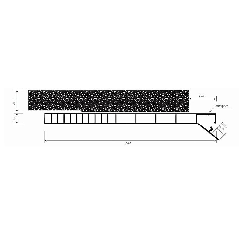 MK Menke Rolladen MK PVC Revisionsklappe mit Dämmung für PVC Rolladen 160mm