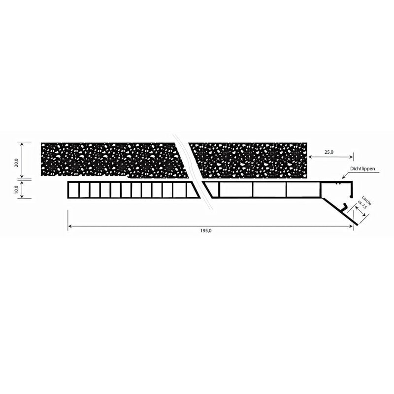 MK Menke Rolladen MK PVC Revisionsklappe mit Dämmung für PVC Rolladen 195mm
