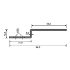 MK Menke Rolladen MK Stahlverstärkung für PVC-Abrollprofil ST31-55