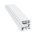 MK Menke Rolladen Weiss / 40cm / Schwarz MK PVC-Einzelführungsschiene Maxi 930/B2