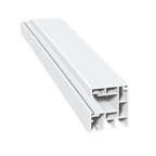 MK Menke Rolladen Weiss / 40cm / Schwarz MK PVC-Einzelführungsschiene Maxi 930/B2