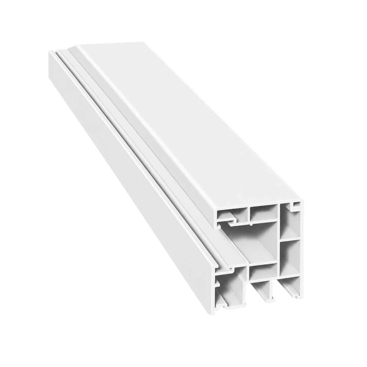 MK Menke Rolladen Weiss / 40cm / Schwarz MK PVC-Einzelführungsschiene Maxi 930/B2