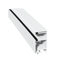 MK Menke Rolladen Weiss / 40cm / Schwarz MK PVC-Einzelführungsschiene Mini 933/B2