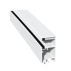 MK Menke Rolladen Weiss / 40cm / Schwarz MK PVC-Einzelführungsschiene Mini 933/B2
