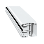 MK Menke Rolladen Weiss / 40cm / Schwarz MK PVC-Einzelführungsschiene mit Insektenschutz Mini 8110/B2