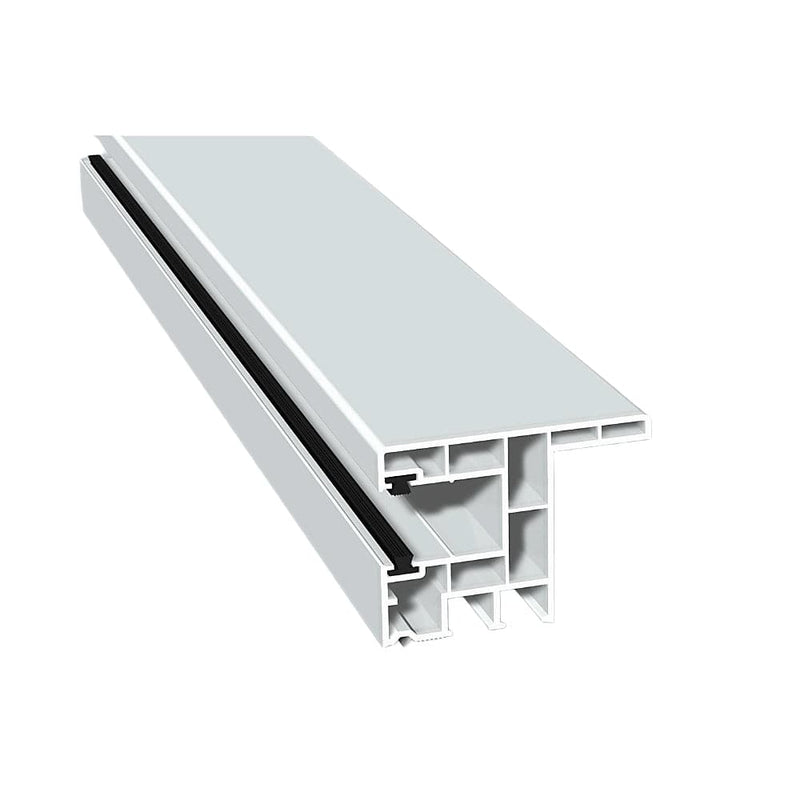 MK Menke Rolladen Weiss / 50cm MK PVC-Einzelführungsschiene 934N/B2