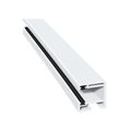 MK Menke Rolladen Weiß (ähnlich RAL9016) / 40cm / Schwarz MK PVC-Einzelführungsschiene Mini 900/B2