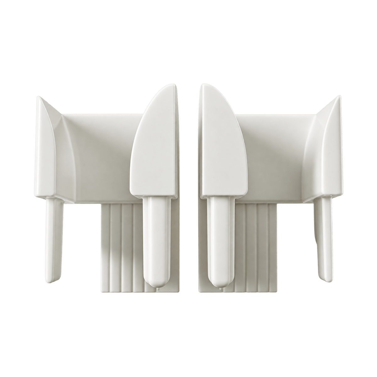 MK Menke Rolladen Weiss MK Einlauftrichter 905 für PVC Führungsschiene