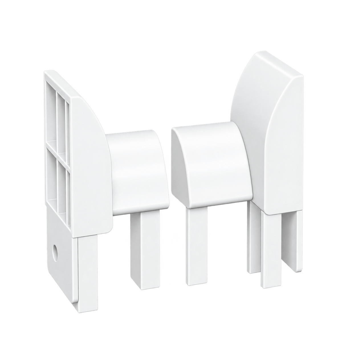 MK Menke Rolladen Weiss MK Einlauftrichter 932/2 für PVC Führungsschiene