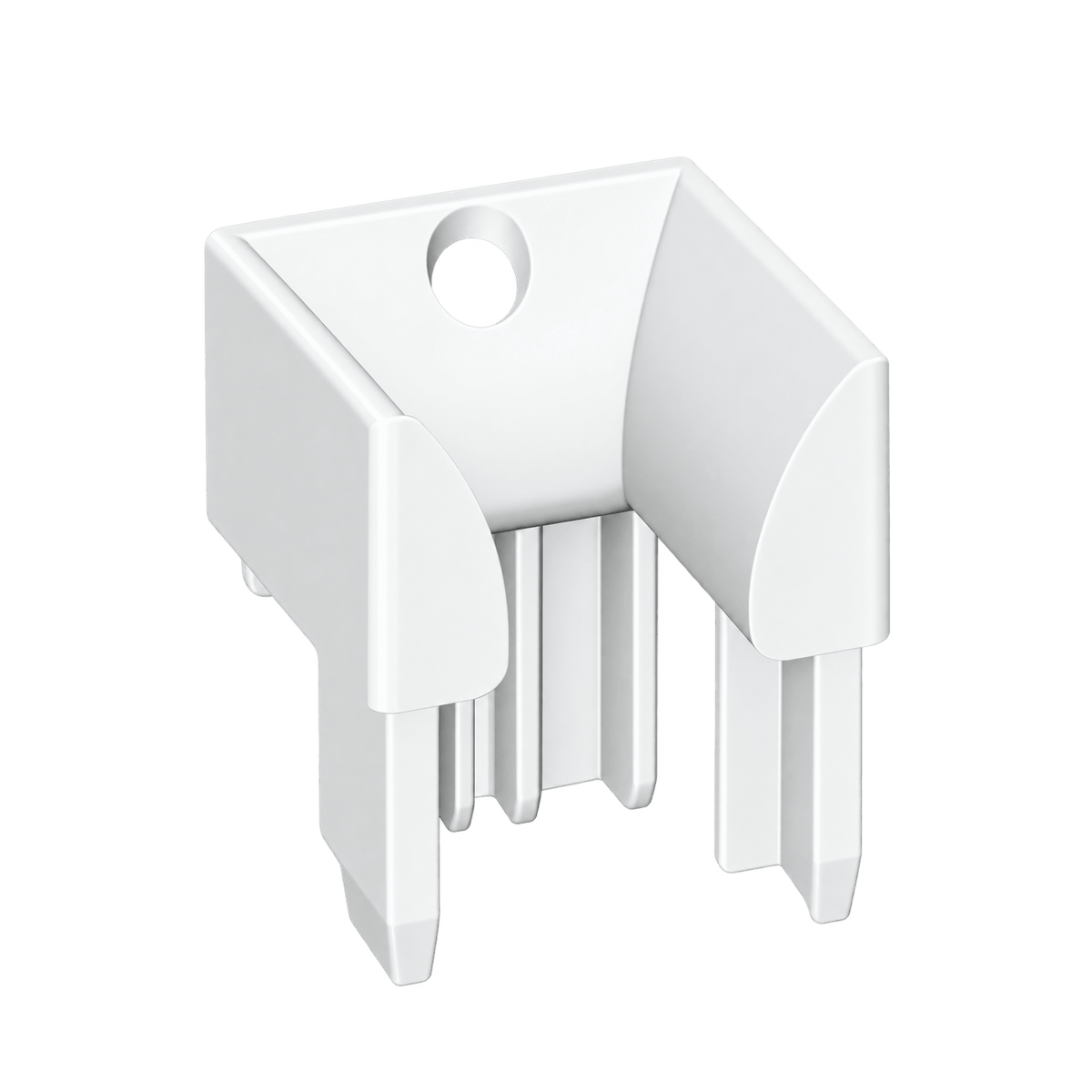 MK Menke Rolladen Weiss MK Einlauftrichter 932 für PVC Führungsschiene