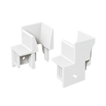 MK Menke Rolladen Weiss MK Einlauftrichter 941 für PVC Führungsschiene
