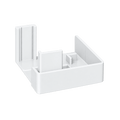 MK Menke Rolladen Weiss MK Endkappe 909 für PVC Führungsschiene