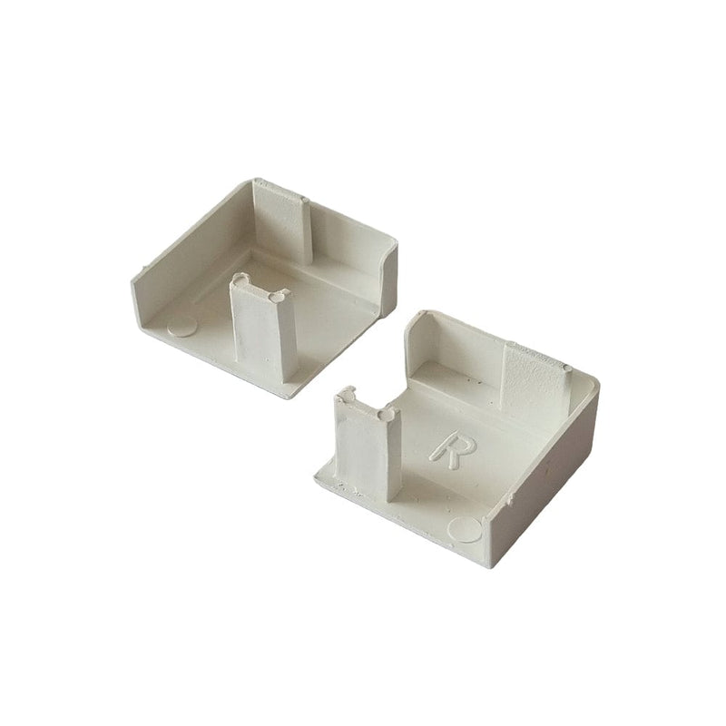MK Menke Rolladen Weiss MK Endkappe 916 für PVC Führungsschiene