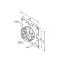Nice Rolladen Nice Kompakthalterung mit Flansch 100x100mm
