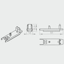 Portos Plissee Portos Plissee Blende des Endprofils Unten MSD-120