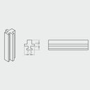 Portos Plissee Portos Plissee Magnet für Abschlussprofil MSD-210