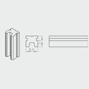 Portos Plissee Portos Plissee Nordpolmagnet (positiv geladen) MSD-150