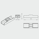 Portos Plissee Portos Plissee Schnursperre der Unterschiene MSD-090