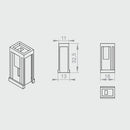 Portos Plissee Portos Plissee Seitenblende Oben MSD-060