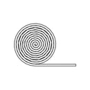 Portos Plissee Portos Plissee Unteres Doppelseitiges Klebeband 12mm MSD-070