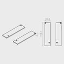 Portos Raffstore Portos Raffstore Alu-Endkappe der Führungsschiene F-FBR-020