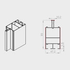 Portos Raffstore Portos Raffstore Alu Führungsschienenadapter F-FBR-070
