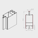 Portos Raffstore Portos Raffstore Alu Führungsschienenadapter F-FBR-080