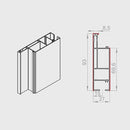 Portos Raffstore Portos Raffstore Alu Führungsschienenadapter FBR-010