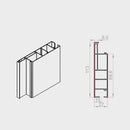 Portos Raffstore Portos Raffstore Alu Führungsschienenadapter mit Abstandhalter FBR-020
