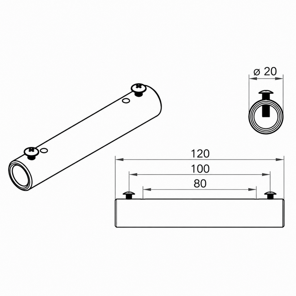 Portos Raffstore Portos Raffstore Antriebswellenverbinder Ø20 F-WN