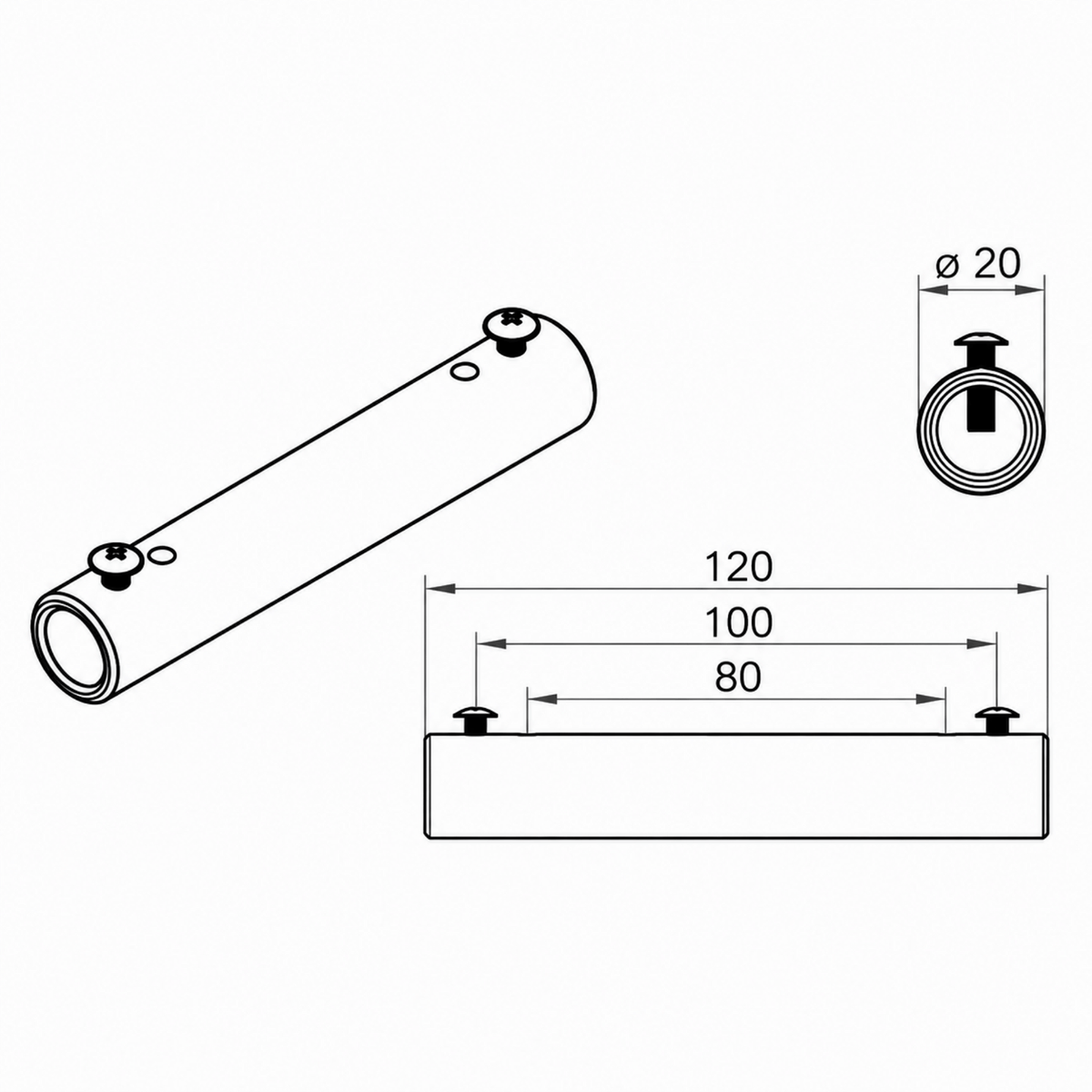 Portos Raffstore Portos Raffstore Antriebswellenverbinder Ø20 F-WN