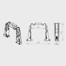 Portos Raffstore Portos Raffstore Automatik Deckenträger Kopfleiste F-USG-A