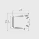 Portos Raffstore Portos Raffstore Führungsschieneneinlage für Außenjalousie RSC-340