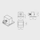 Portos Raffstore Portos Raffstore Führungsschienenendblende F-ZP