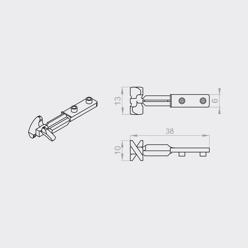 Portos Raffstore Portos Raffstore Führungsstift Führungsnippel Z90