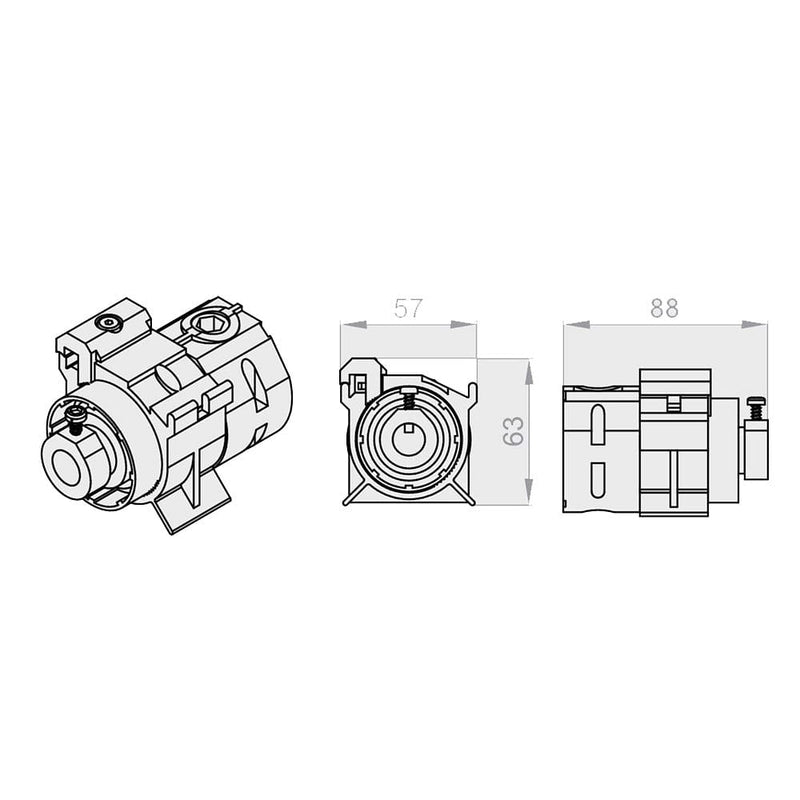 Portos Raffstore Portos Raffstore Kurbelgetriebe F-PK