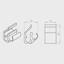 Portos Raffstore Portos Raffstore Leitungshalter Kabelklemme F-UK