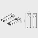 Portos Raffstore Portos Raffstore PVC-Endkappe der Führungsschiene F-FBR-040