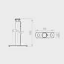 Portos Raffstore Portos Raffstore Teleskophalterung der Führungsschiene 171-295 mm F-UPT-171-295