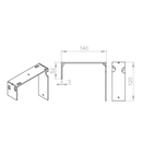 Portos Raffstore Portos Raffstore Wandhalterung 140 mm F-US-140